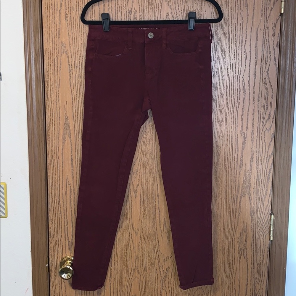 Maroon jeggings